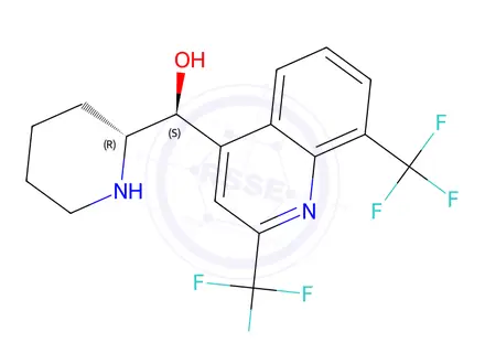 Chemical structure of Mefloquine