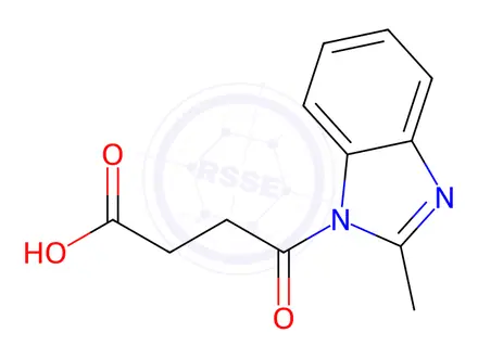 Chemical structure of 4-(2-METHYL-BENZOIMIDAZOL-1-YL)-4-OXO-BUTYRIC ACID