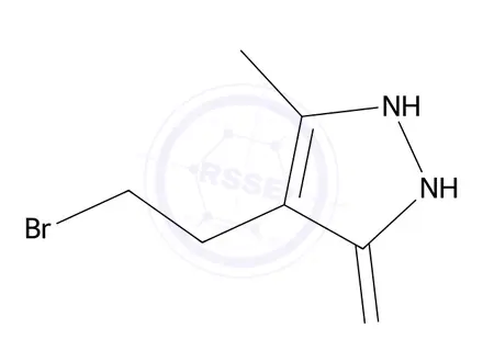 Chemical structure of 4-(2-Bromoethyl)-5-methyl-1H-pyrazol-3(2H)-one