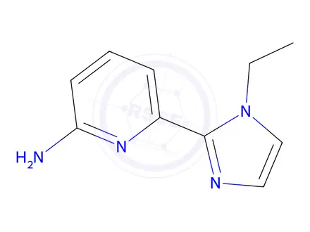 Chemical structure of 6-(1-Ethyl-1h-imidazol-2-yl)pyridin-2-amine