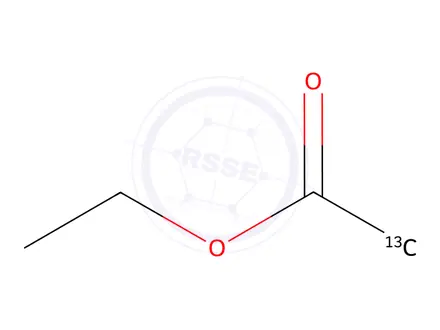 Chemical structure of Ethyl Acetate-2-13C