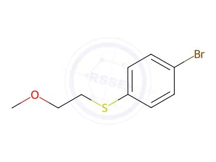 Chemical structure of (4-Bromophenyl)(2-methoxyethyl)sulfane