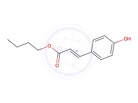 Chemical structure of (E)-Butyl 3-(4-hydroxyphenyl)acrylate