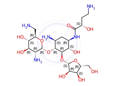 Chemical structure of Amikacin Impurity 35