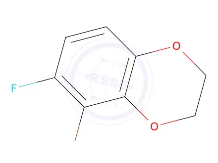 Chemical structure of 5-Bromo-6-fluoro-2,3-dihydro-1,4-benzodioxin