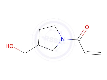 Chemical structure of 1-[3-(hydroxymethyl)pyrrolidin-1-yl]prop-2-en-1-one