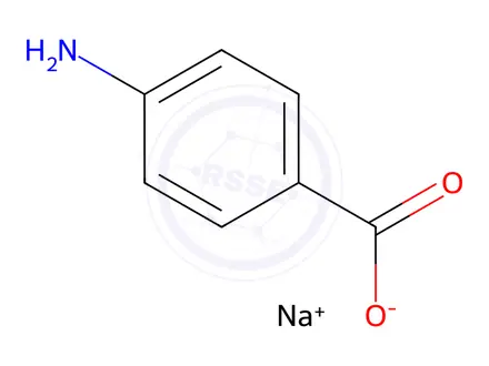 Chemical structure of Sodium 4-Aminobenzoate