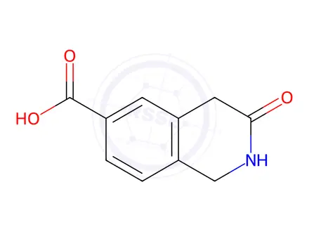 Chemical structure of 3-oxo-1,2,3,4-tetrahydroisoquinoline-6-carboxylic acid
