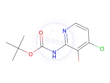 Chemical structure of Tert-butyln-(4-chloro-3-methoxy-2-pyridyl)carbamate