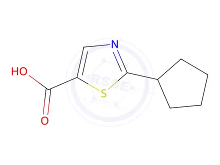 Chemical structure of 2-Cyclopentylthiazole-5-carboxylic Acid