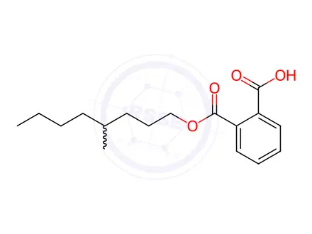 Chemical structure of rac-Mono-(4-methyloctanyl)-phthalate