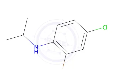 Chemical structure of 2-Bromo-4-chloro-N-(propan-2-yl)aniline