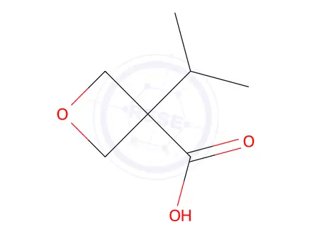 Chemical structure of 3-(propan-2-yl)oxetane-3-carboxylic acid