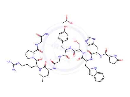 Chemical structure of Gonadorelin CRS