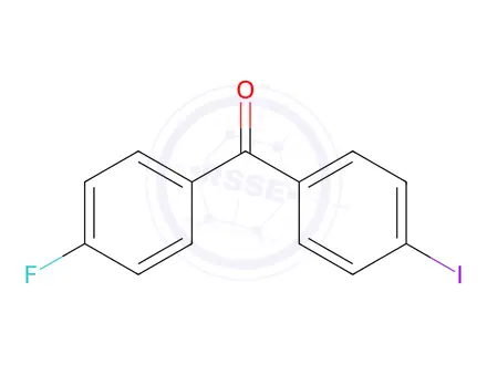 Chemical structure of 4-FLUORO-4'-IODOBENZOPHENONE
