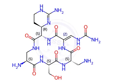 Chemical structure of Capreomycin IIA