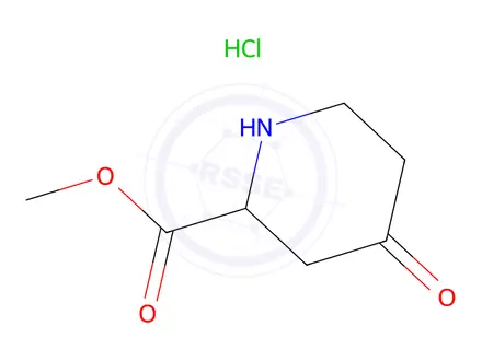 Chemical structure of Methyl 4-oxopiperidine-2-carboxylate hydrochloride