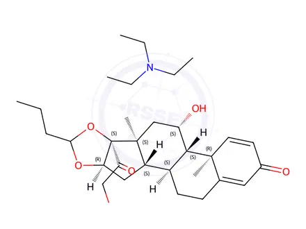 Chemical structure of Budesonide Impurity 33(Triethylamine Salt)
