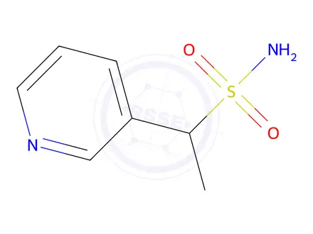 Chemical structure of 1-(Pyridin-3-yl)ethane-1-sulfonamide
