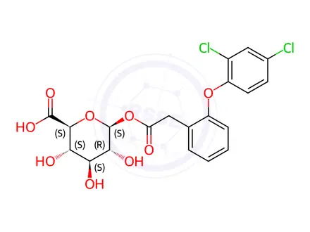 Chemical structure of Fenclofenac Glucuronide
