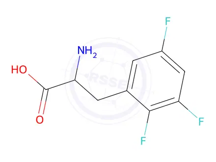 Chemical structure of 2-Amino-3-(2,3,5-trifluorophenyl)propanoic acid