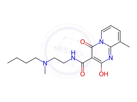 Chemical structure of N-(2-(Butyl(methyl)amino)ethyl)-2-hydroxy-9-methyl-4-oxo-4H-pyrido[1,2-a]pyrimidine-3-carboxamide