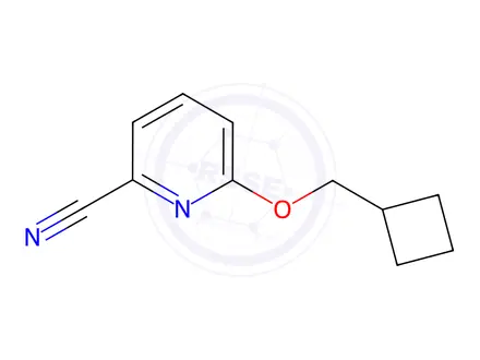 Chemical structure of 6-(Cyclobutylmethoxy)pyridine-2-carbonitrile