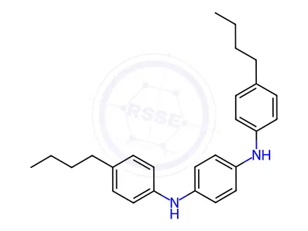 Chemical structure of N,Nμ-Bis(4-butylphenyl)benzene-1,4-diamine