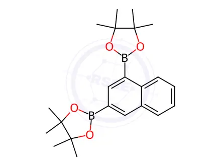 Chemical structure of 2,2'-(Naphthalene-1,3-diyl)bis(4,4,5,5-tetramethyl-1,3,2-dioxaborolane)