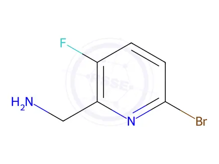 Chemical structure of (6-Bromo-3-fluoropyridin-2-yl)methanamine