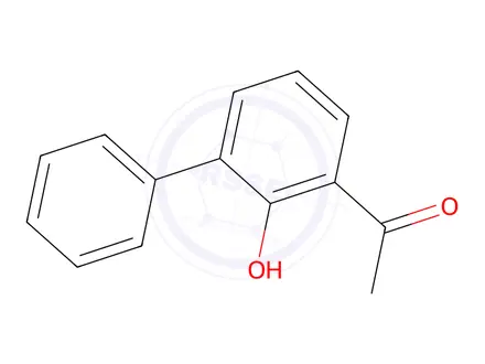 Chemical structure of 3-Aceto-2-hydroxybiphenyl
