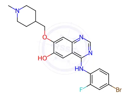Chemical structure of Vandetanib Impurity 2 (O-Desmethyl Vandetanib)
