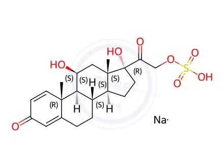 Chemical structure of Prednisolone 21-Sulfate Sodium Salt