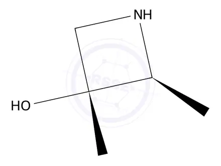 Chemical structure of (2S,3R)-2,3-Dimethylazetidin-3-ol