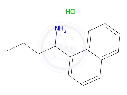 Chemical structure of 1-(Naphthalen-1-yl)butan-1-amine hydrochloride