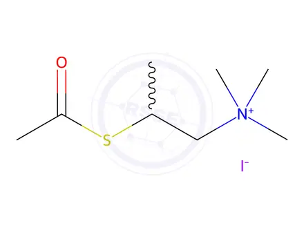 Chemical structure of Acetyl β-methylthiocholine iodide