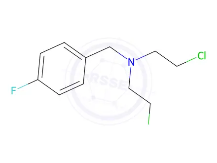 Chemical structure of N,N-Bis(2-chloroethyl)-p-fluorobenzylamine