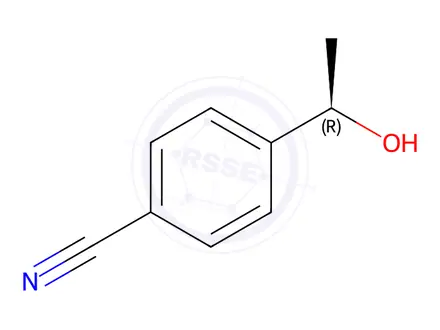 Chemical structure of (R)-4-(1-Hydroxyethyl)benzonitrile