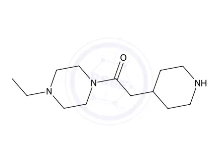 Chemical structure of 1-(4-Ethylpiperazin-1-yl)-2-(piperidin-4-yl)ethan-1-one