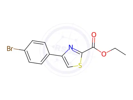 Chemical structure of Ethyl 4-(4-Bromophenyl)thiazole-2-carboxylate