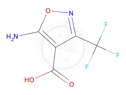 Chemical structure of 5-Amino-3-(trifluoromethyl)isoxazole-4-carboxylic acid