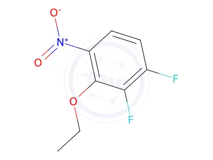 Chemical structure of Benzene, 2-ethoxy-3,4-difluoro-1-nitro-(9CI)