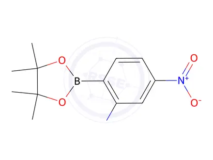 Chemical structure of 5-Nitro-2-(tetramethyl-1,3,2-dioxaborolan-2-yl)aniline