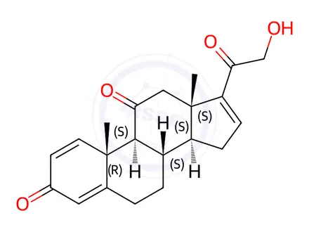 Chemical structure of 21-Hydroxypregna-1,4,16-triene-3,11,20-trione