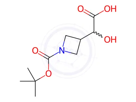 Chemical structure of 2-{1-[(tert-butoxy)carbonyl]azetidin-3-yl}-2-hydroxyacetic acid