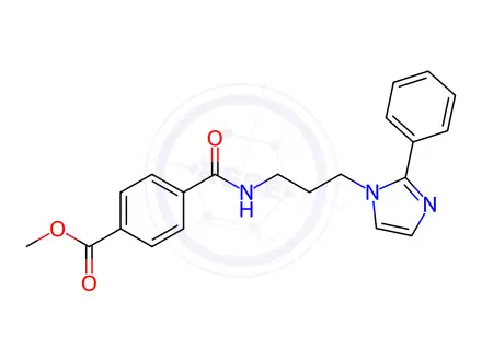 Chemical structure of Methyl 4-((3-(2-phenyl-1H-imidazol-1-yl)propyl)carbamoyl)benzoate