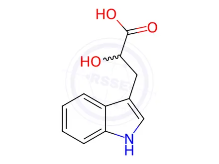 Chemical structure of DL-Indole-3-lactic acid Solution in Acetonitrile