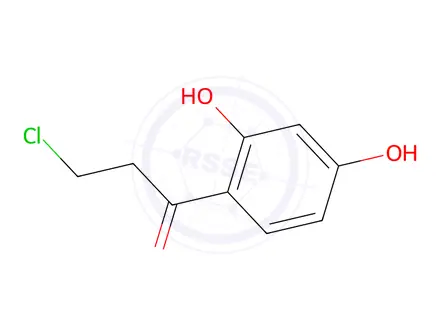 Chemical structure of 3-Chloro-1-(2,4-dihydroxyphenyl)propan-1-one