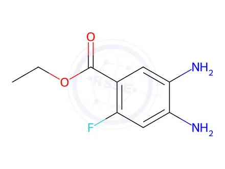 Chemical structure of Ethyl 4,5-diamino-2-fluorobenzoate