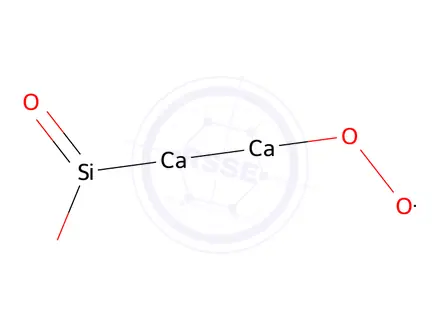 Chemical structure of Dicalcium orthosilicate